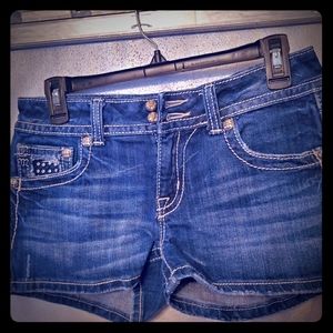 Miss Me Blinged out shorts